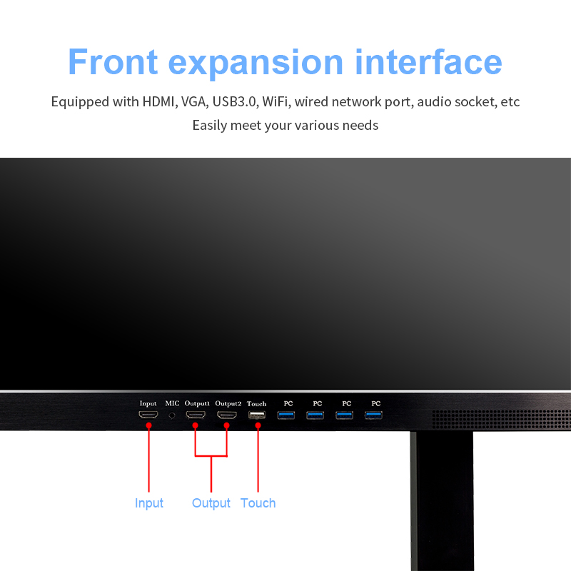 光学安装双系统 4k 显示交互式白板